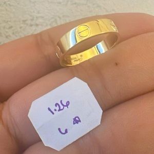 18K Saudi Gold Solid Real Gold has Stamp 750 means 18Karat size 6